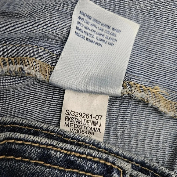 Old Navy Denim Jacket Long Sleeve Button Front Stone Wash - Picture 6 of 6